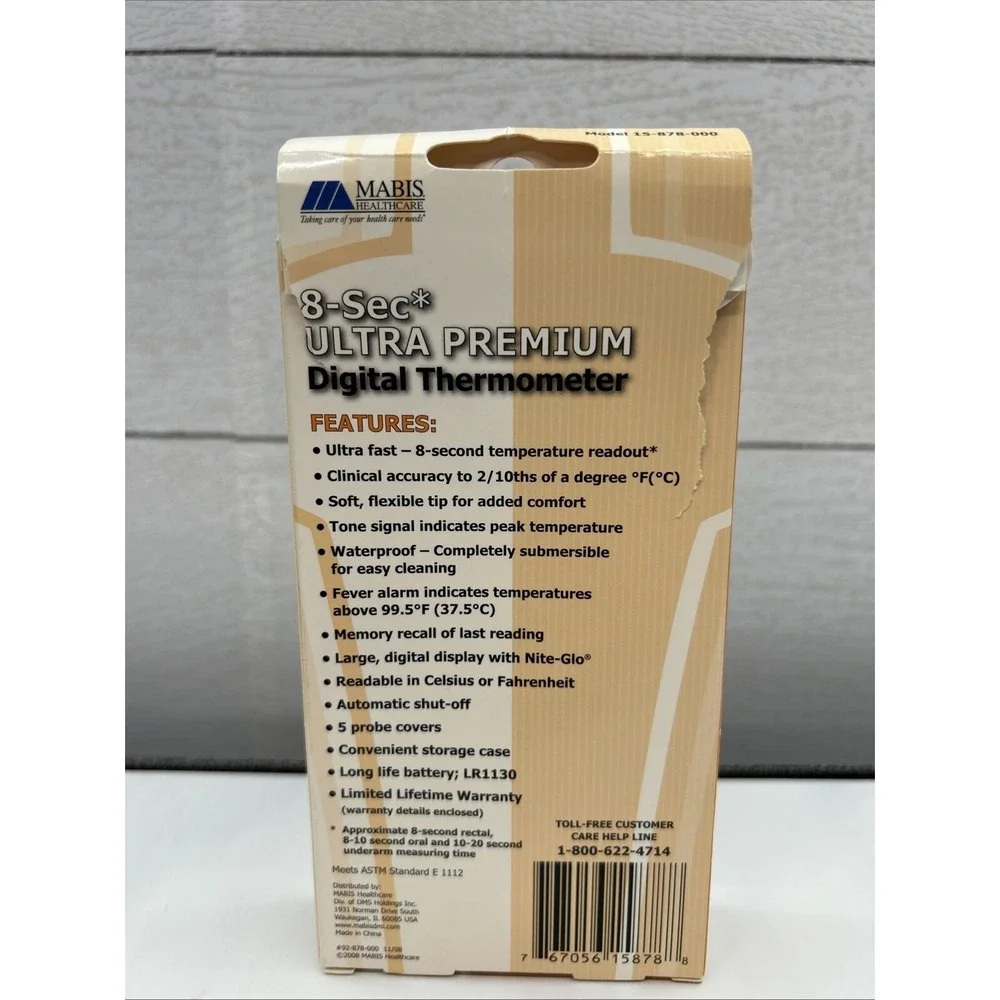 DIGITAL THERMOMETER for BABIES, CHILDREN and ADULTS for ORAL‎ &RECTAL~ ARM
